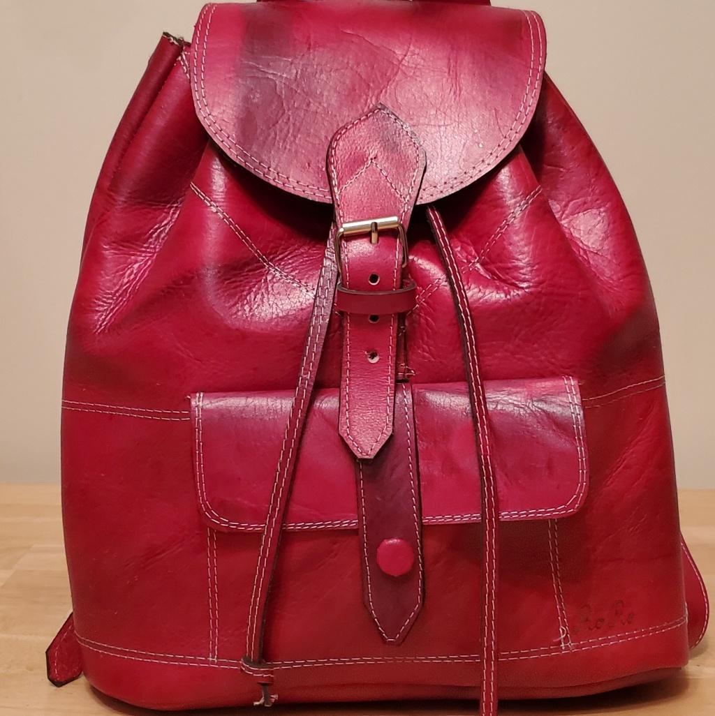Leather Backpacks Bags Purse
